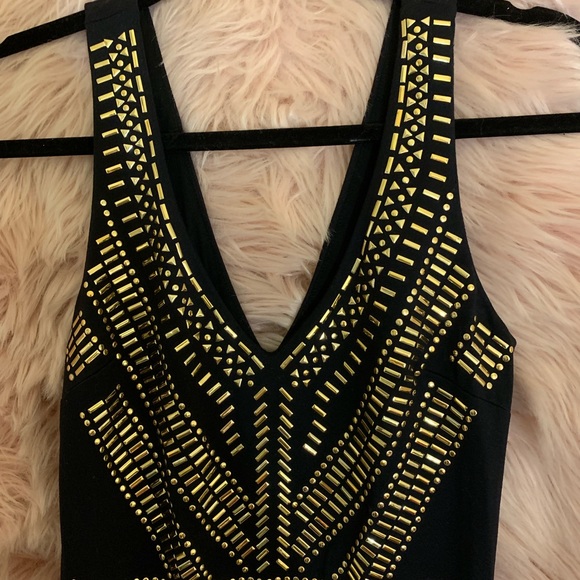 Bebe gold and black dress - Picture 2 of 5